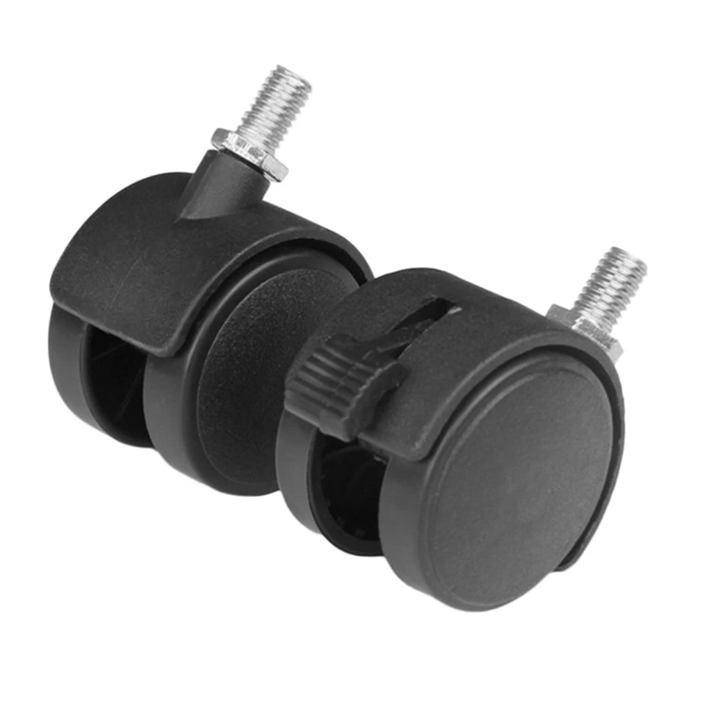 

New 5Pcs/Set 1.5" Office Home Chair Caster Wheel Swivel Rubber Wooden Floor Protection