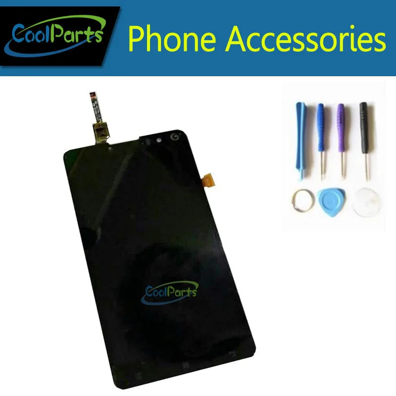 

1PC/Lot Black Color For Lenovo S898 S898t   LCD Display And Touch Screen Digitizer Assembly  With Tools
