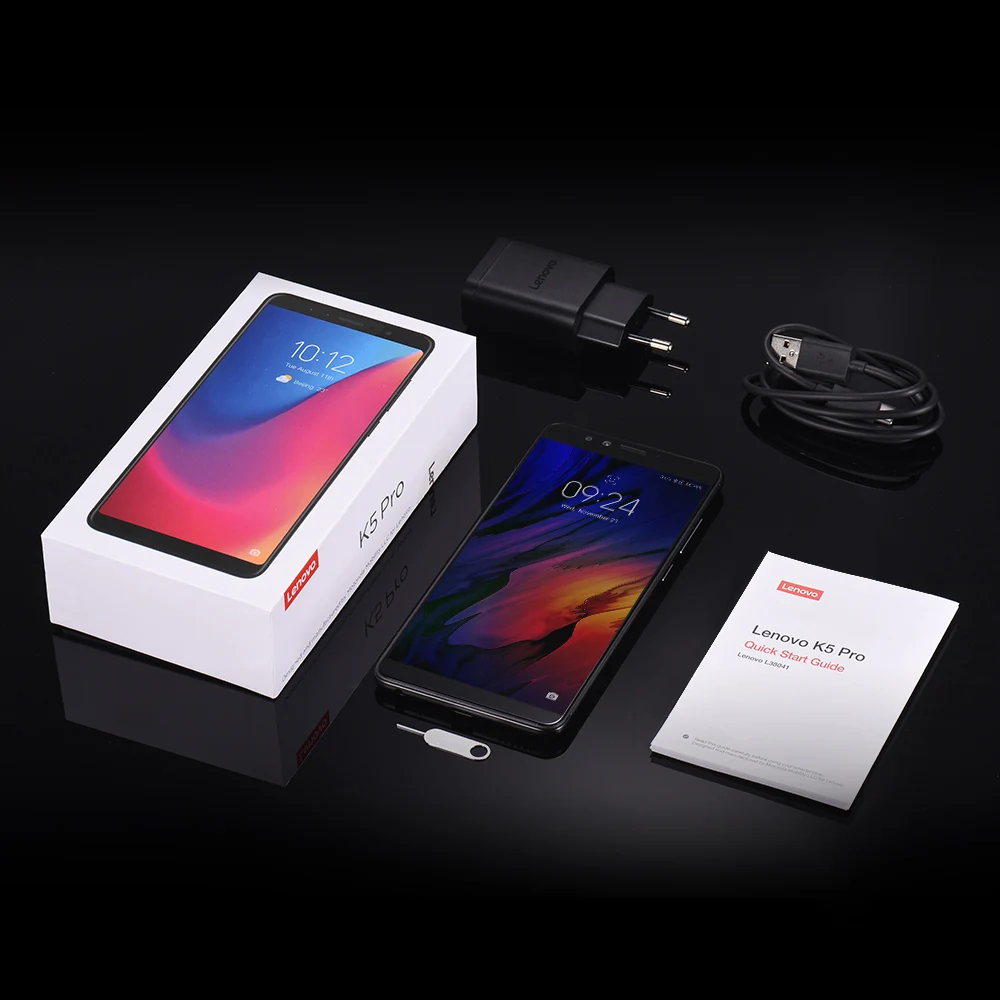 Lenovo K5 Pro Global Version 4GB+64GB Dual 16MP+5MP Four Cameras 5.99inch 4G LTE Unlocked Mobile Phone 4050mAh Smartphone