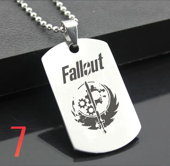Идеальный JL Fallout западный стиль армейская карточка персонализированные Diy буквы кулон сталь ожерелье персонализированные подарки FSYX01