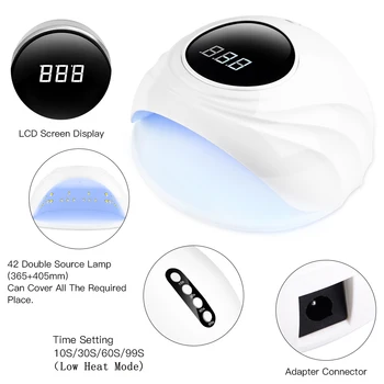 

68W Smart Nail Lamp Dryer Intelligent UV LED Nail Dryer Curing Lamps with Automatic Sensor Fingernail & Toenail Gel Curing Tool