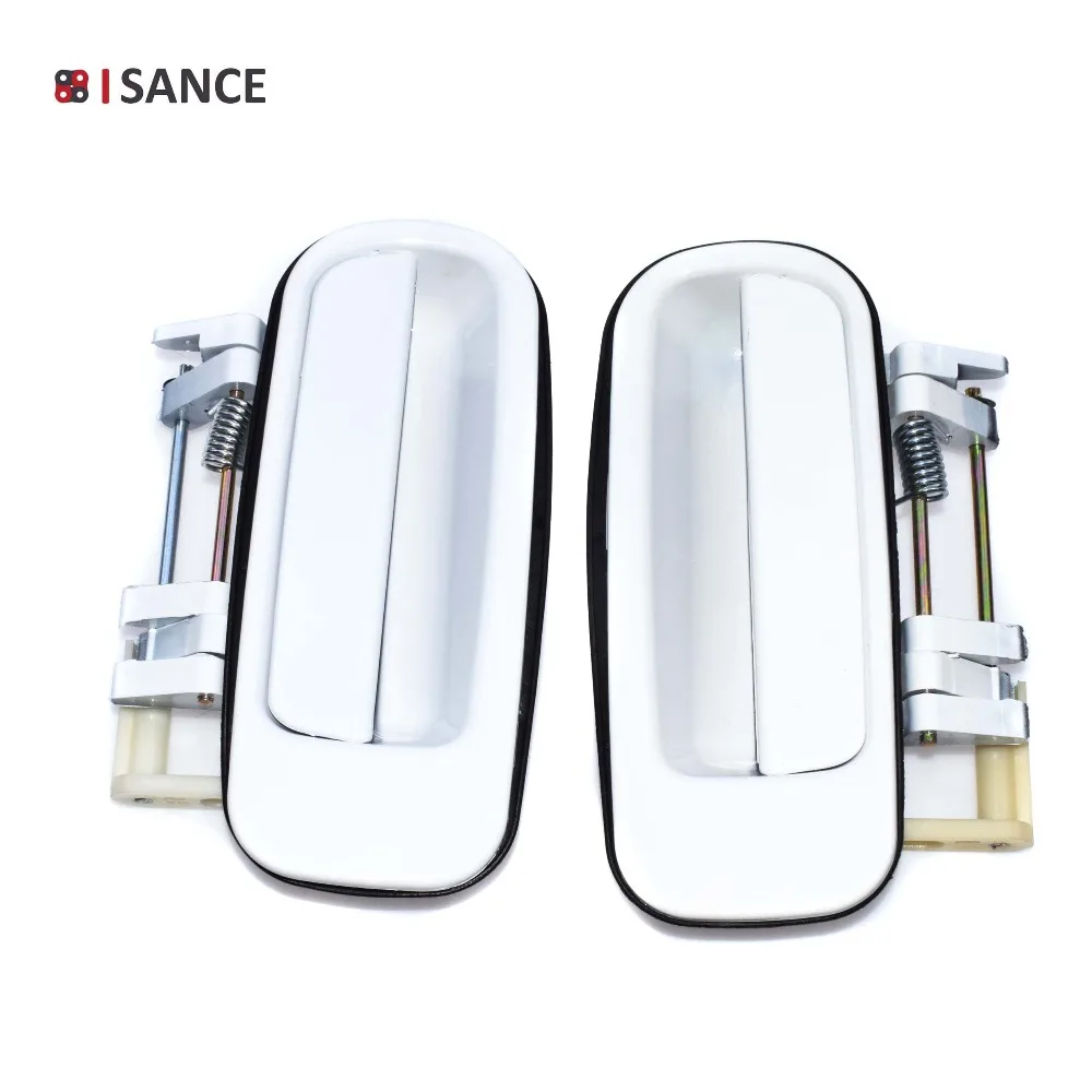 ISANCE White Exterior Outside Door Handle Rear Right & Left For Toyota