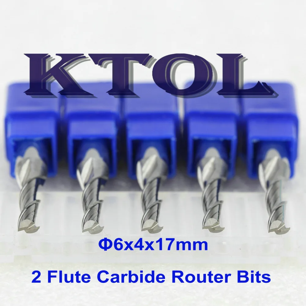 

Shank 6*4*17mm 2 Flute End Mill Carbide CNC Router Bits Micro Cutting Tools China, Double Flute End Mill CNC Engraving Cutters