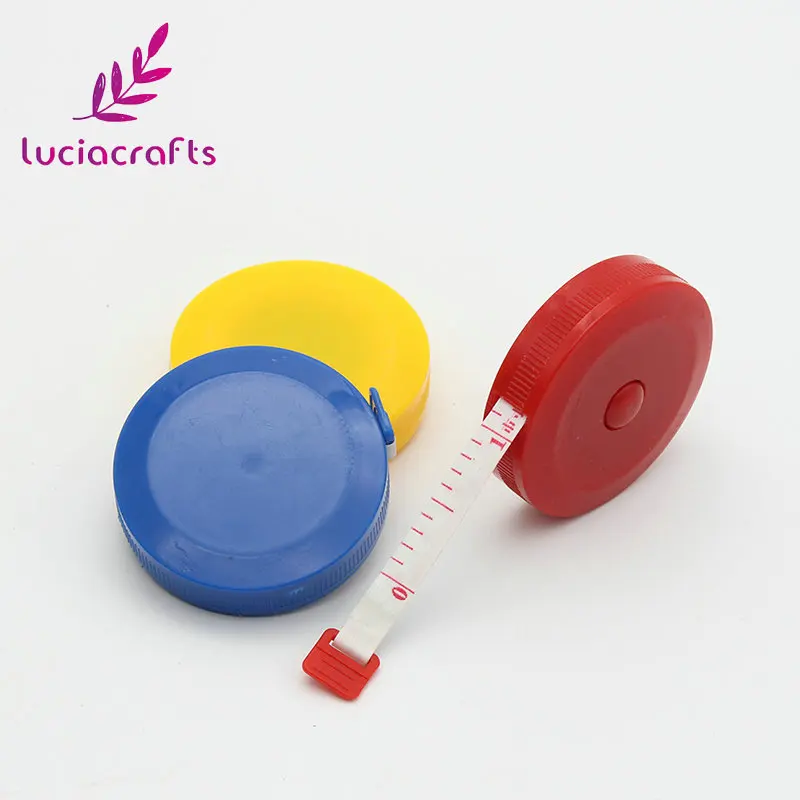 Lucia crafts 150 см случайный цвет круглый для шитья Выдвижной Рулетка мягкая рулетка измерительная линейка Швейные Инструменты 1 шт. J0135