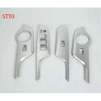 

STYO Car ABS Chrome Interior Inner Door Window Glass Switch Panel Cover Trim For TOYOTAS C-HR CHR 2016 2017 2018