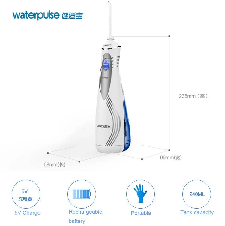 Портативный литий-ионный battry V400 воды выбрать Ирригатор для полости рта зубастого рта clean Оральный воды зубные Flosser ирригатор + 4 советы box
