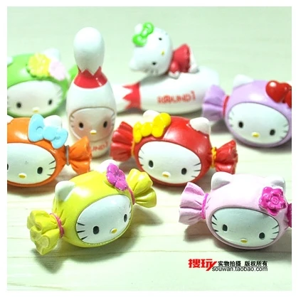 Hello Kitty пвх конфеты косплей цифры игрушка Colorful домашнее украшение 8 шт. / комплект |
