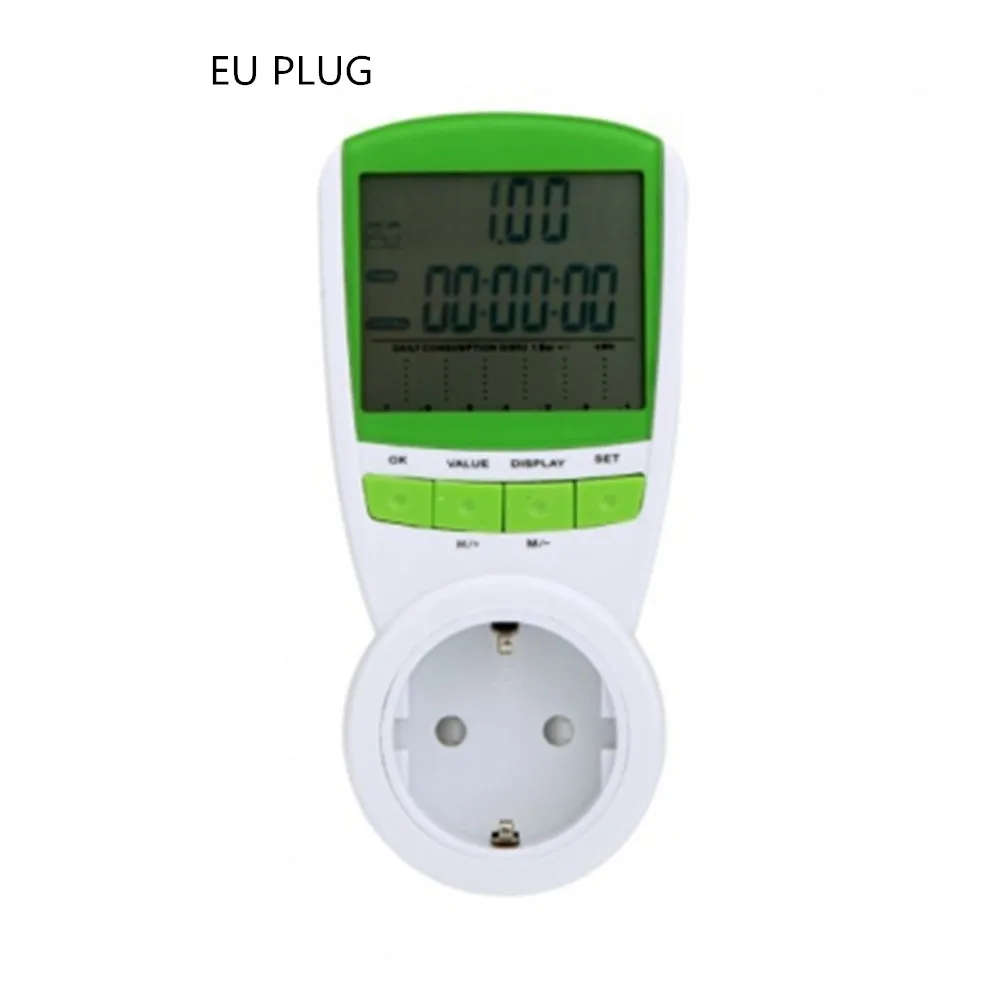 

Digital Energy Meter Watt Voltage EU Plug Power Meter Watt Volt Amp Frequency 230V 50Hz Monitor Analyzer Energy Meter Wattage