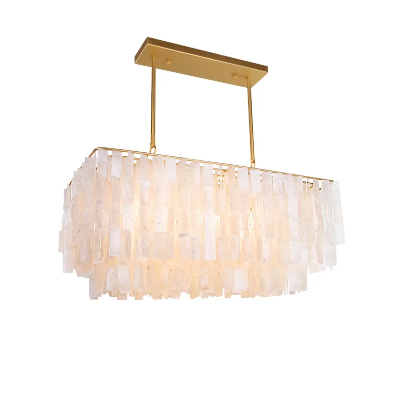 Art Deco Shell Pendant Light Living Room Restaurant Led