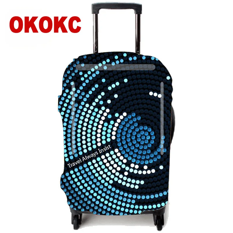 OKOKC красные губы эластичный толстый багажный Защитный чехол для 18 32 дюймов
