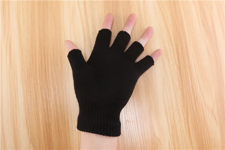 Новые черные перчатки без пальцев мужские перчатки без пальцев женские перчатки luva inverno guantes de invierno guantes sin dedos