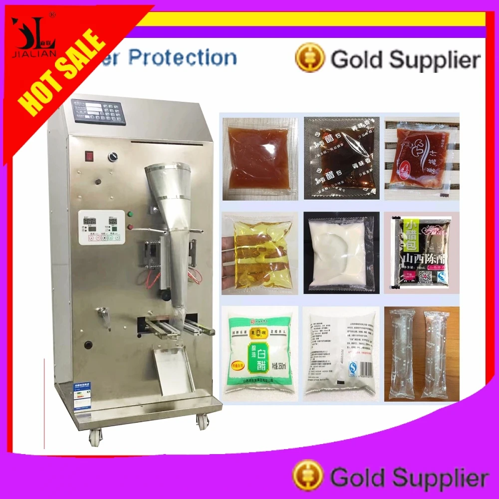 

Fully Automatic Soy Sauce Vinegar Packing Machine Water Liquid Seasoning Packet Oil Soup Auto Filling And Sealing Free Shipping