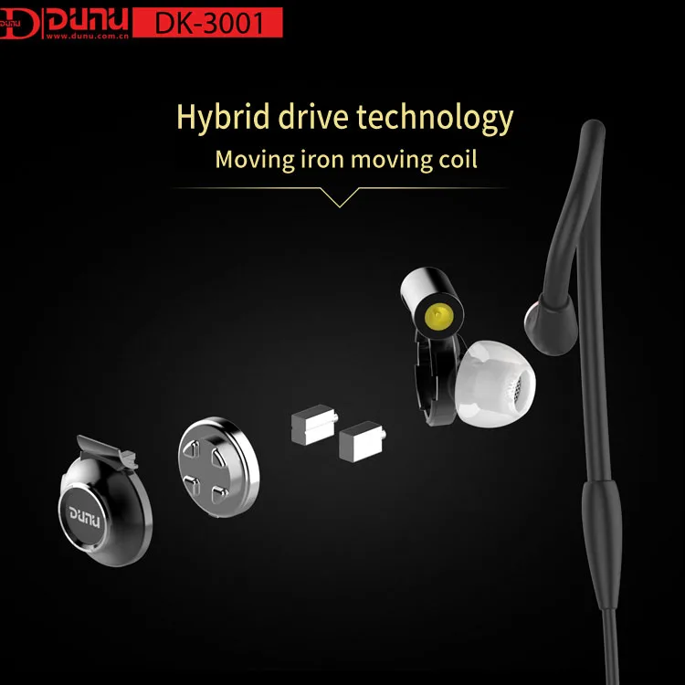 DUNU DK-3001 DK3001 Hi-Res Knowles Топ аудио сбалансированная арматура драйвер 3BA+ Динамический гибридный 4 драйвера MMCX разъем HIFI наушники