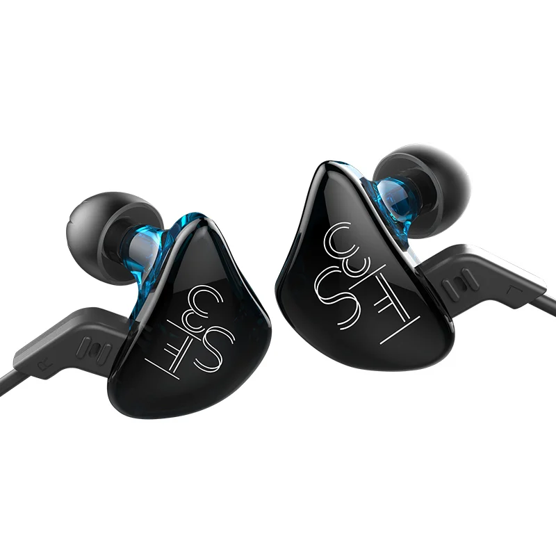 AK AK New KZ ES3 BA+DD In Ear Earphone Hybrid Headset HIFI Bass Noise Cancelling Earbuds With Mic Replaced Cable