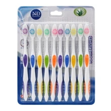 10 шт. Ультра мягкий бамбуковый уголь нано зубная щетка уход за полостью рта набор инструментов