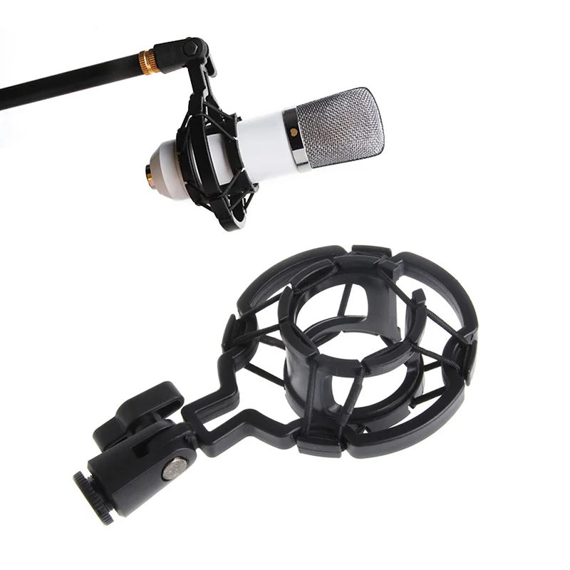 Universal Mic Microphone Shock Mount Holder Clip Stand For Studio