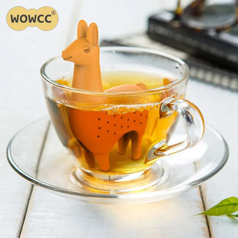 

1PC Silicone Tea Infuser Llama Shape Tea Strainer Filter Herb Spice Diffuser Reusable Herbal Tool Creative Drinkware Accessories