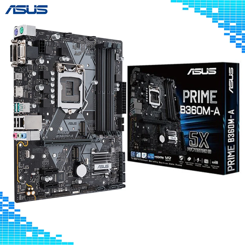 

Asus PRIME B360M-A Desktop Motherboard Intel B360 Chipset Socket LGA 1151