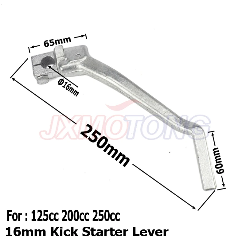 Мм 16 мм Кик стартер рычаг старт для Lifan YX Пит Байк CB/CG 200cc 250cc Thumpstar Мотокросс запчасти