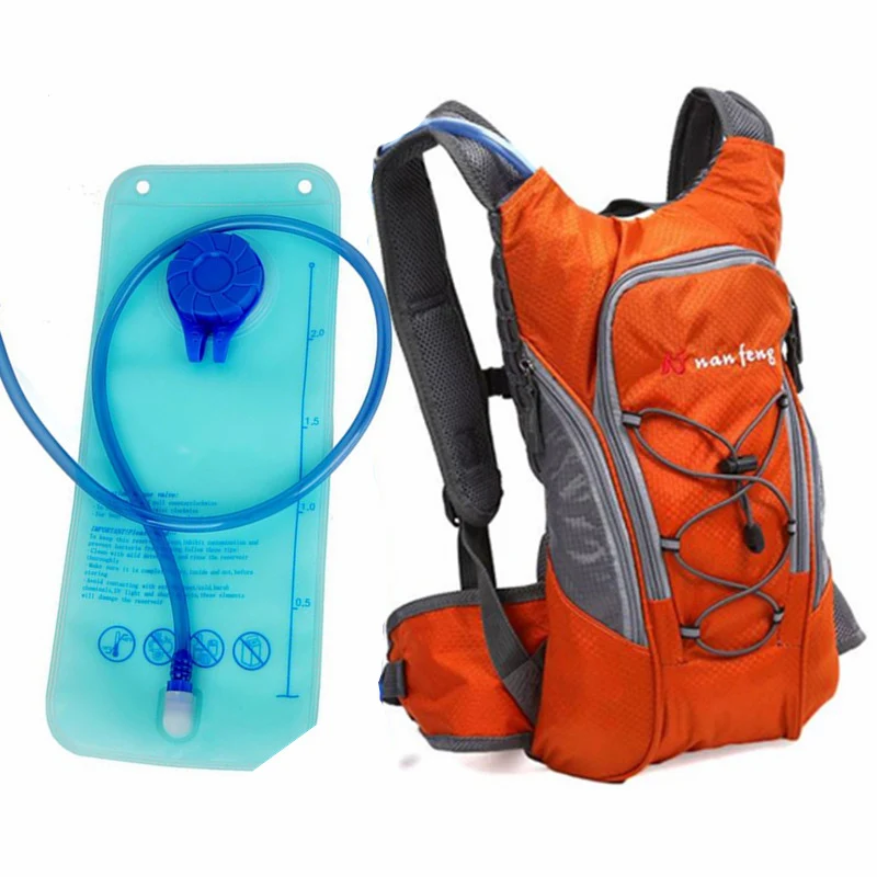 Велосипедный Рюкзак Для Езды На Велосипеде, рюкзак с 2L водными сумками, женские мужские рюкзаки для езды на велосипеде, сумка для активного отдыха, спортивная сумка XA610WA - Цвет: Orange and  2.0L