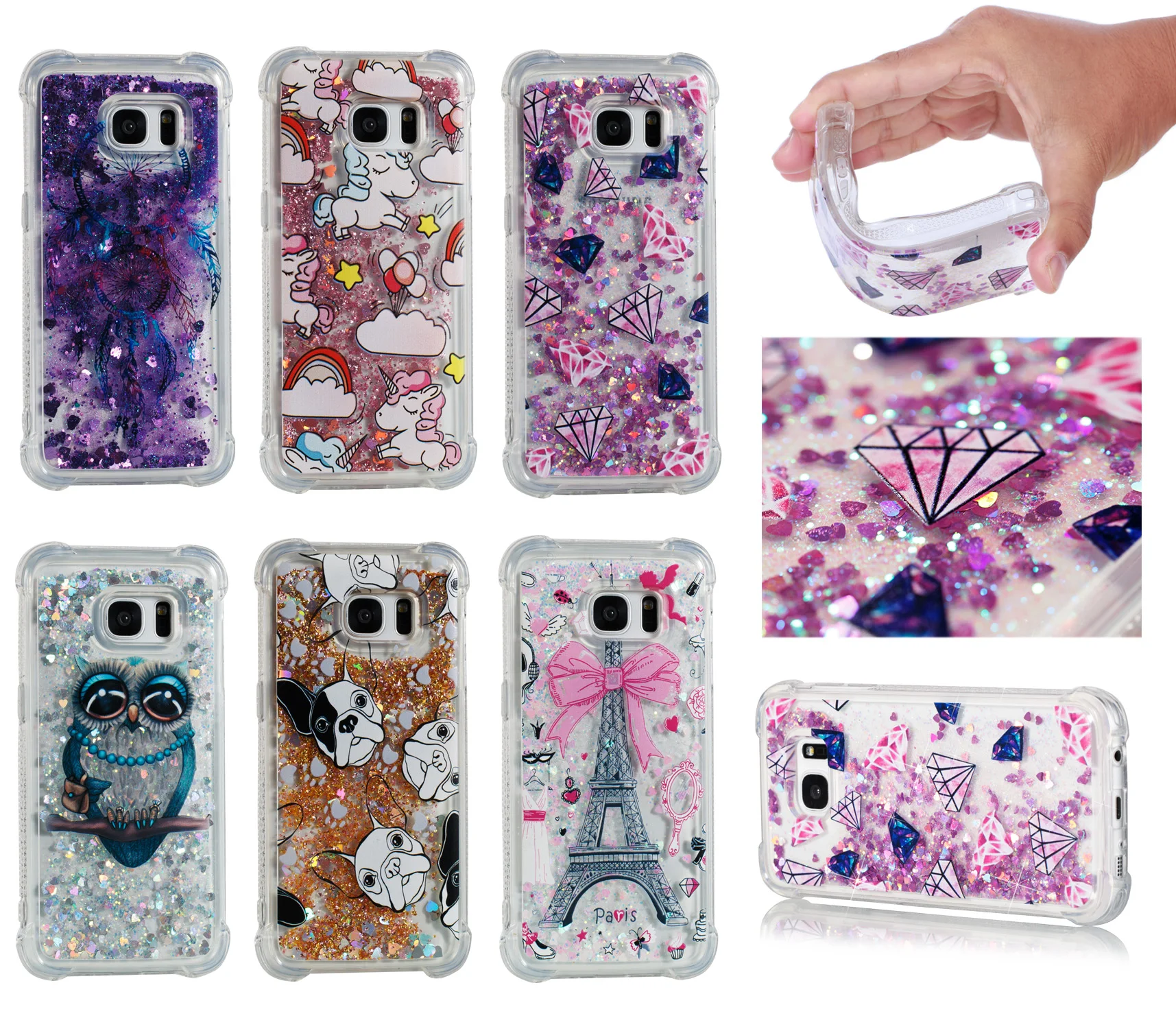 Dynamic Blinking Case For Samsung Galaxy S7 edge Cover S7edge Duos Coque Funda |