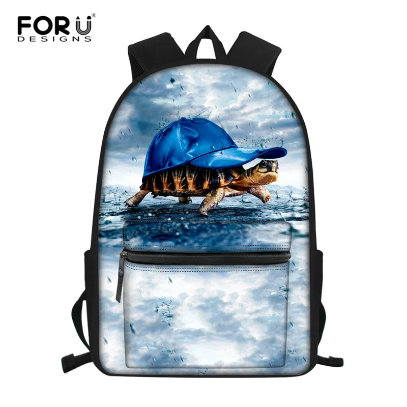 FORUDESIGNS рюкзак для ноутбука школьные сумки для подростков мальчиков девочек детский школьный рюкзак черепаха Девушка Рюкзак с возможностью крепления к тележке enfant - Цвет: L5114Z58