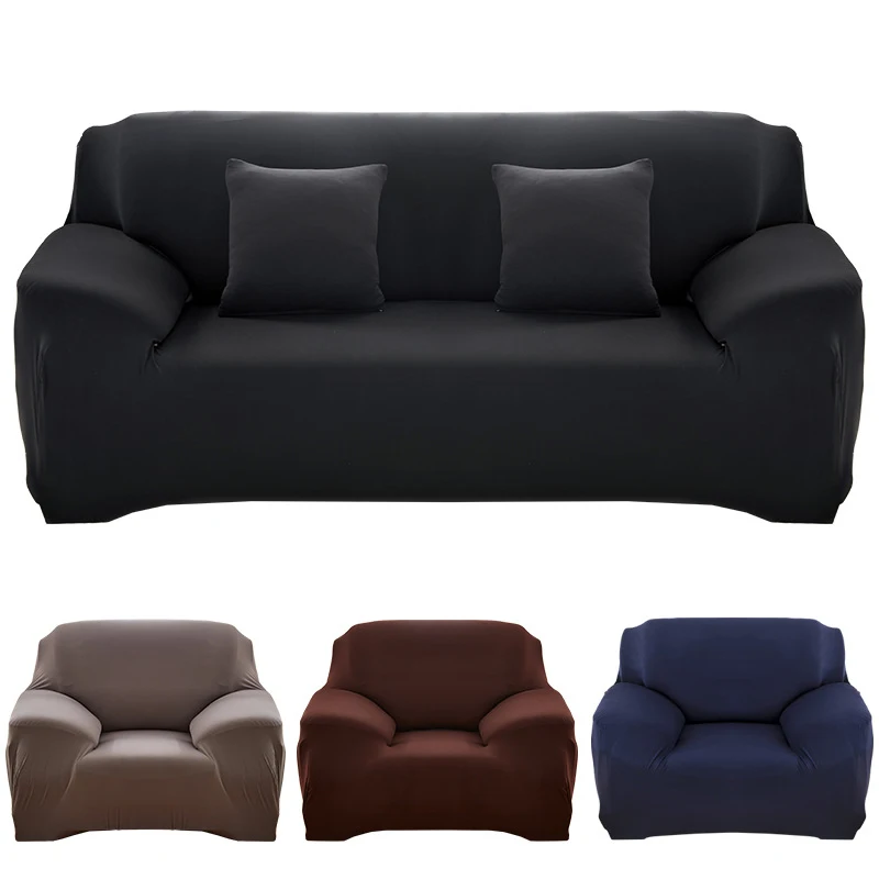 17 colors for choice Solid color sofa cover stretch seat couch covers