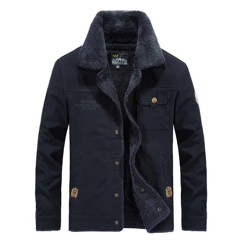 Riinr New Hot Winter Bomber Jacket Men Air Force Pilot MA1 Jacket Warm Male fur collar Army Jacket tactical Mens Jacket Size 6XL Riinr New Hot Winter Bomber Jacket Men Air Force Pilot MA1 Jacket Warm Male fur collar Army Jacket tactical Mens Jacket Size 6XL