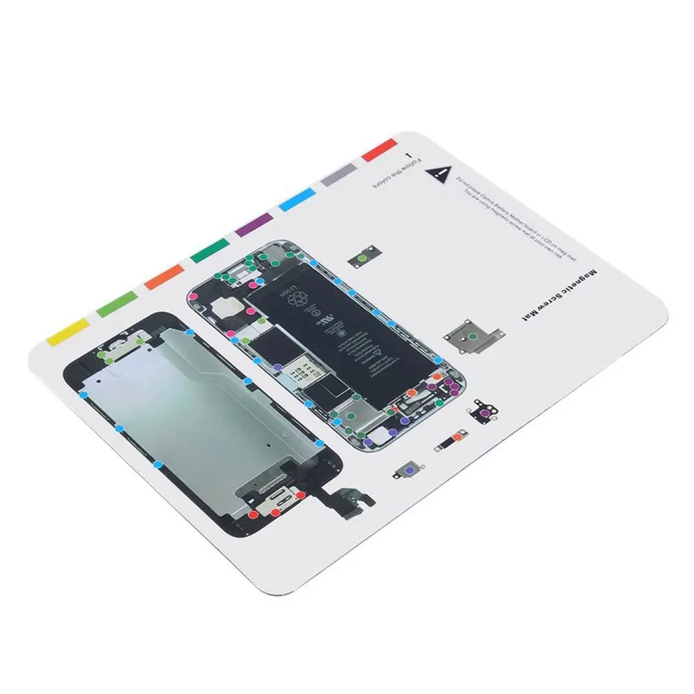 

8 Pcs Newest Magnetic Screw Mat Technician Repair Pad Guide Tool For iPhone 6 4.7 inch Mobile Phone Accessories