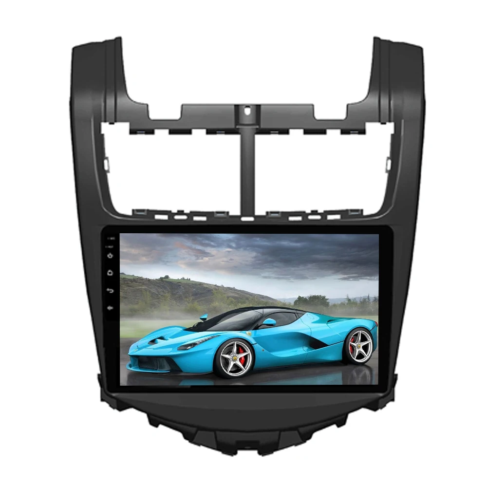 Clearance Sinosmart  Andrid 8.1 2Din IPS/QLED 2.5D screen car gps multimedia radio navigation player for Chevrolet Sonic Aveo 2010-2014 2