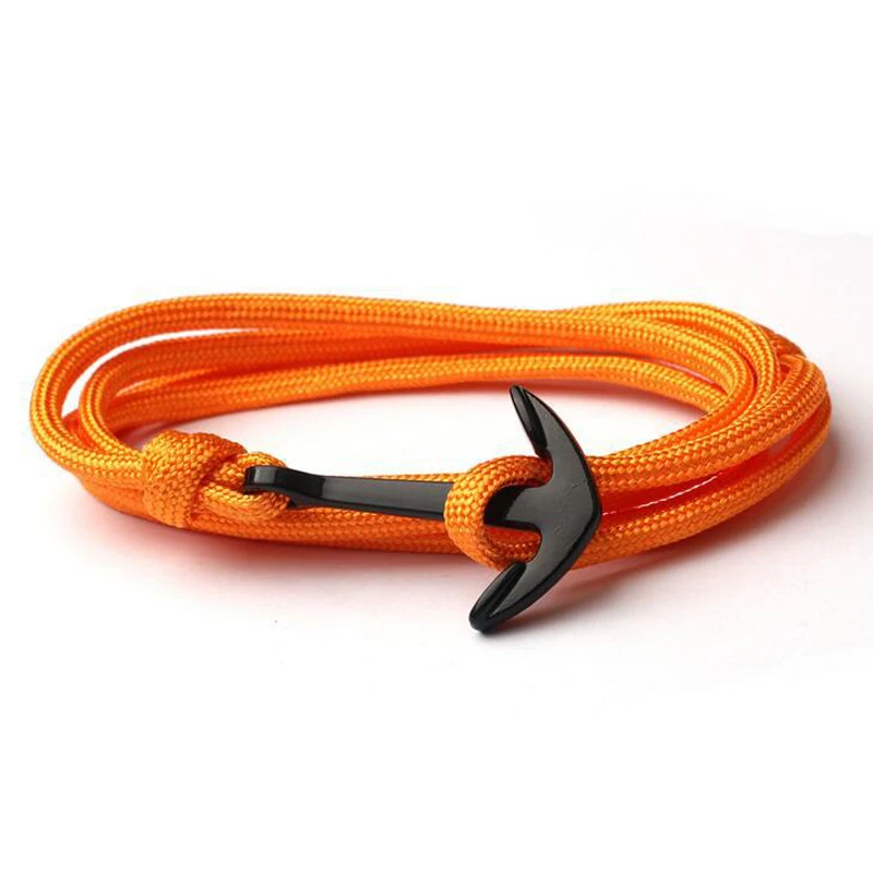 NIUYITID Handmade Bracelet For Women Men Fashion New Anchor Bracelet Accessories Male Jewelry Homme 14 Colors drop shipping (10)