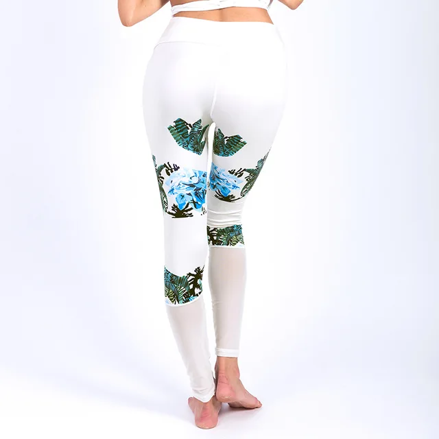 Godier Women's Leggings Mandala Mint Print Fitness Quick Dry Leggins High Elasticity Legins Pants for Women Legging Trousers 328 4