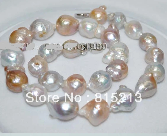 

N844 Huge 14-16mm cultured freshwater pearl necklace Fast P& 28% Discount NEW