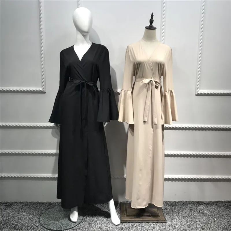 Мусульманский кардиган абайя с рукавами для животных длинное платье туника
