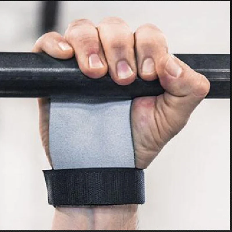 Crossfit Grips Leather Plam Protection 1 Pair Gym Gloves Pull up Weight