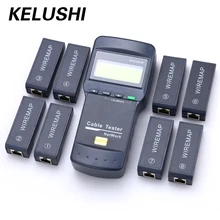 KELUSHI NF-8108M Multifunction Cat5 RJ45 Network LAN Phone Cable Tester Meter Mapper 8 pc Far End Test Jack English operation