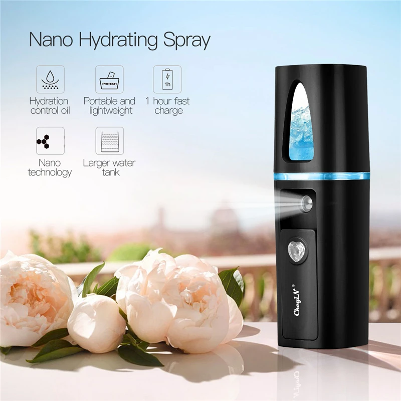 

USB Rechargeable Nano Face Steamer Mister Facial Sprayer Beauty Spa Hydrating Spray Mist Ultrasonic Humidifier Skin Care Tool