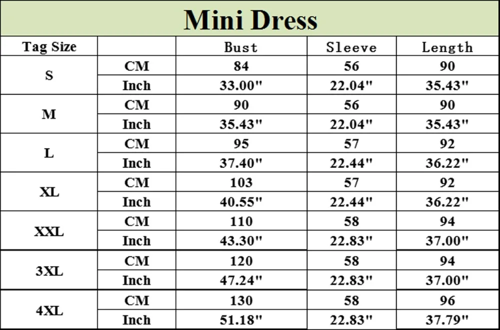 mini dress US Size