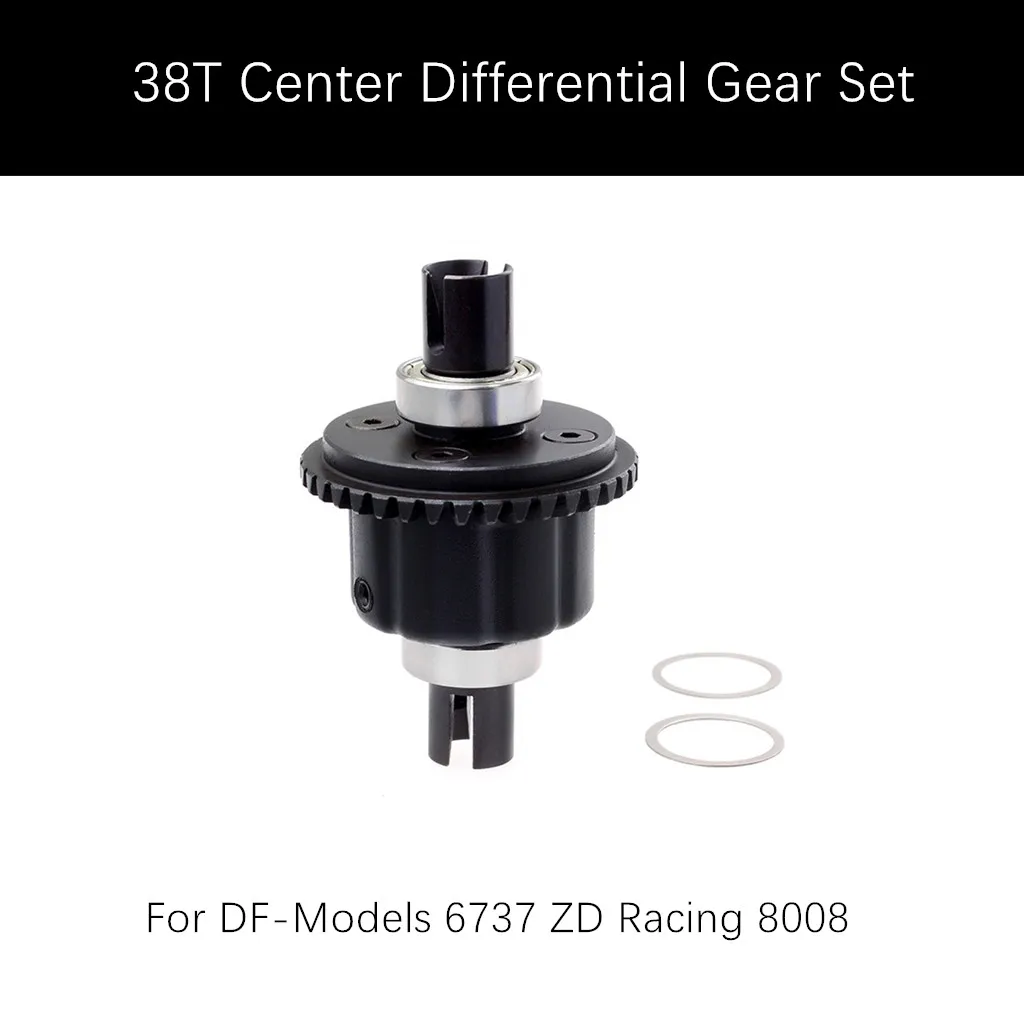 

38T Center Differential Gear Set For DF-Models 6737 ZD Racing 8008 1/8 Car Truck High Quality RC Car Parts