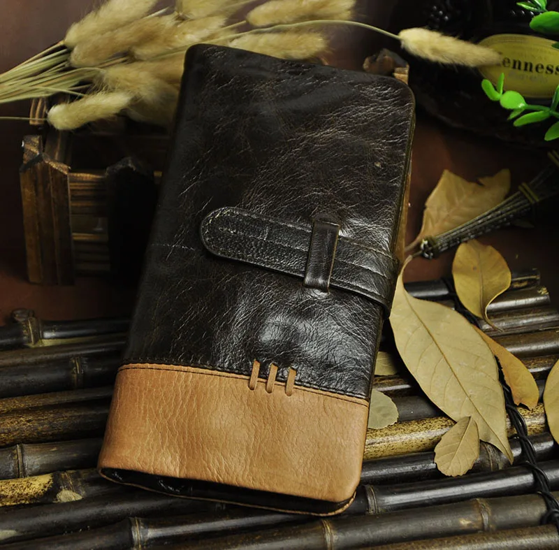Мужской кошелек из натуральной кожи с отделением для кредитных карт|wallet purse|designer