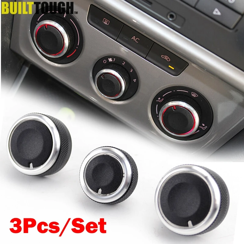 Ac Heater Climate Control Switch Panel Knobs Foraudi A3 8p Sportback Facelift Mk2 08 12 Air Con Dials Buttons Knob 3pcs Air Conditioning Installation Aliexpress