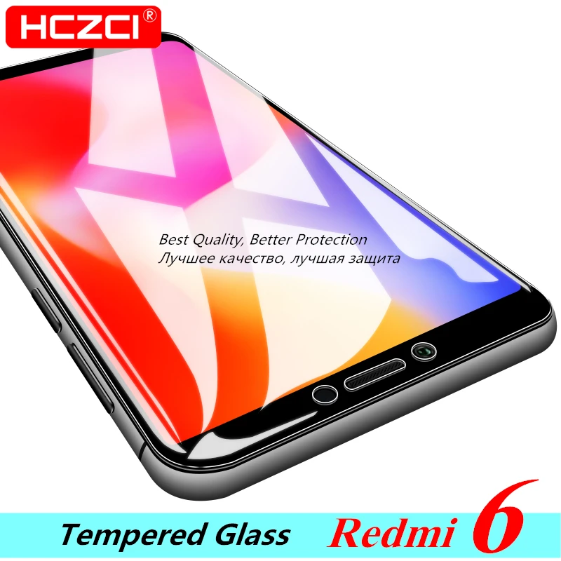 Redmi 6 стекло 2.5D 9H HD Высокое качество Полный экран протектор для Xiaomi закаленное