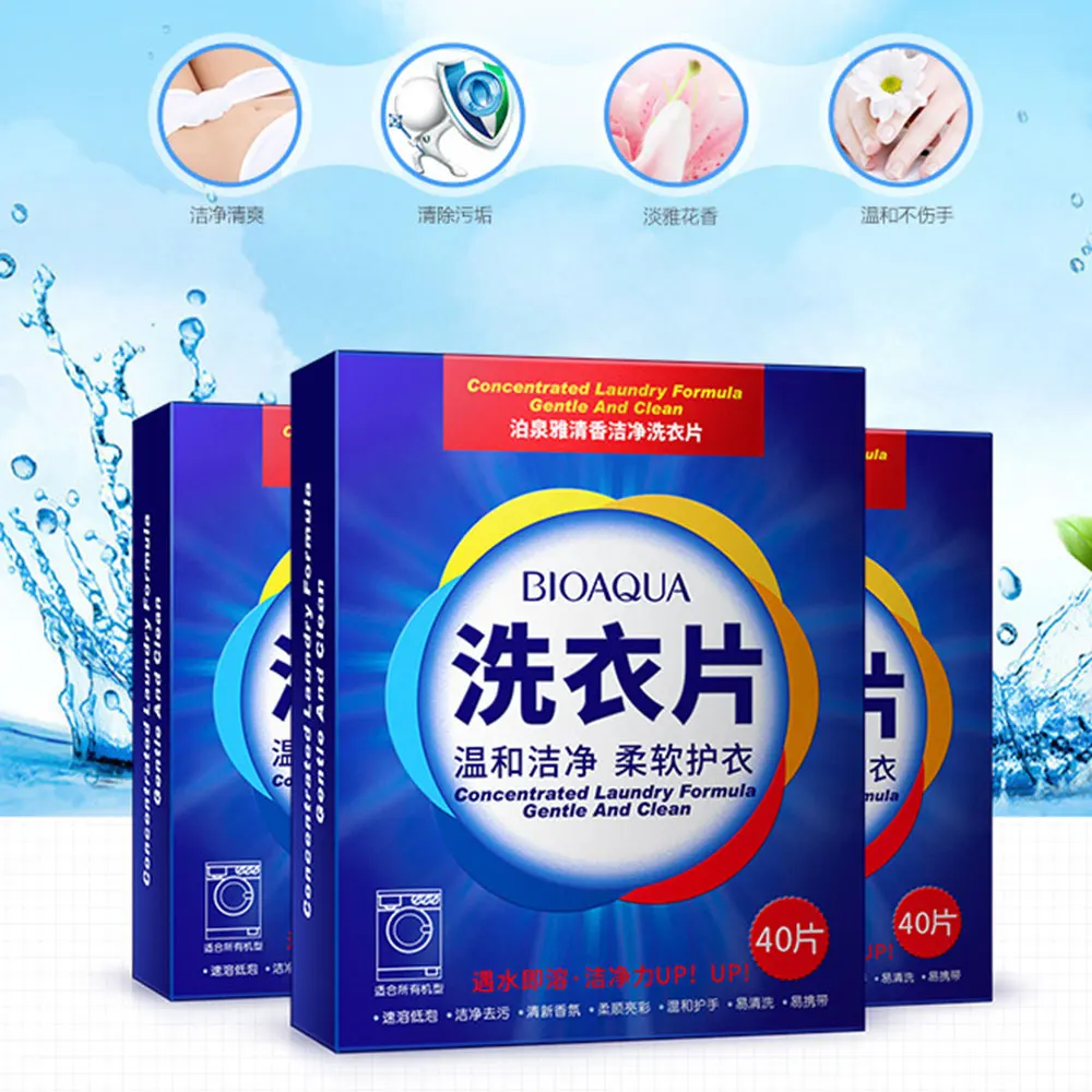 Laundry Tablets Clothes Detergent Deep Cleaning Hand Guard Portable 1