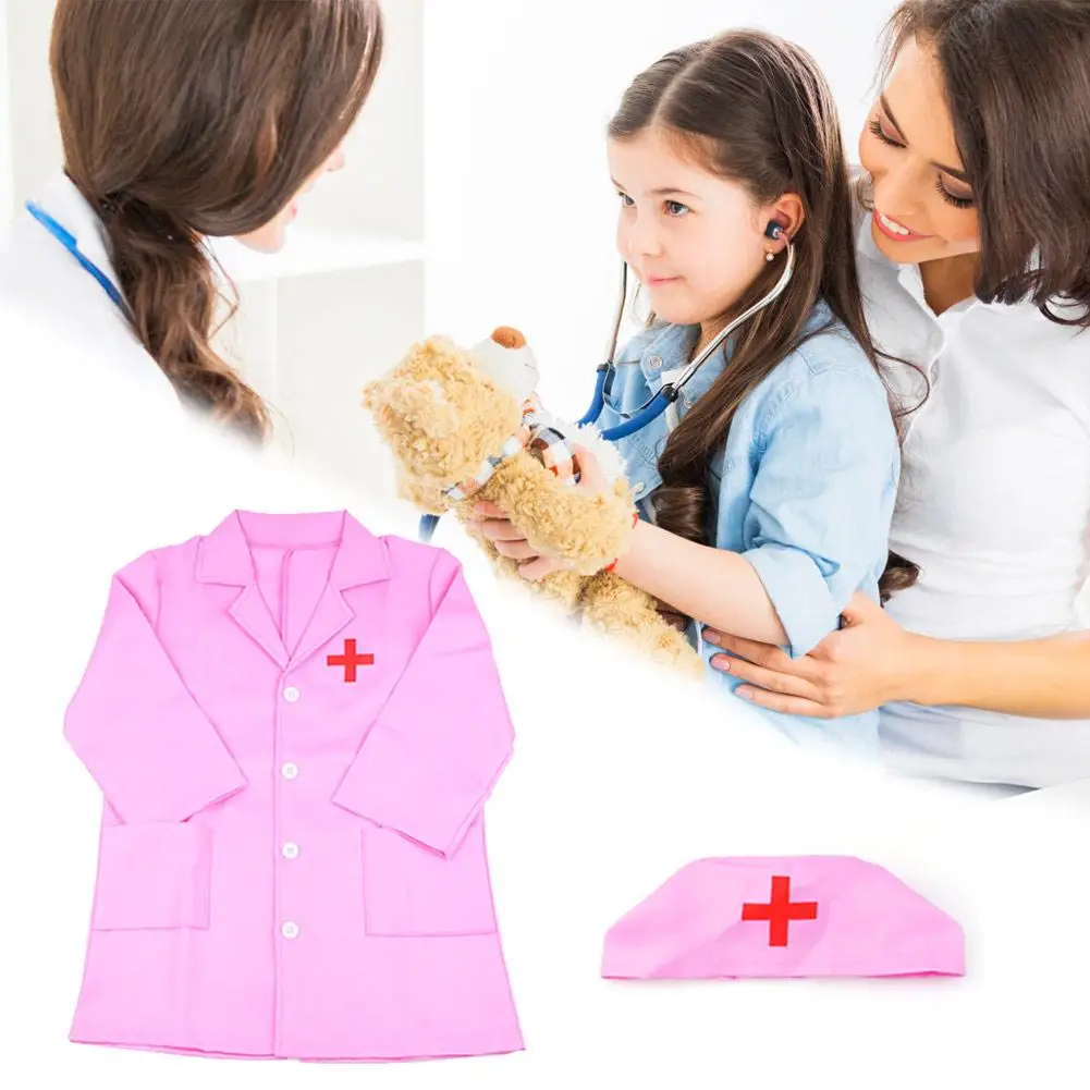 Детская одежда, костюм для ролевых игр, комбинезон доктора, белое платье, униформа медсестры