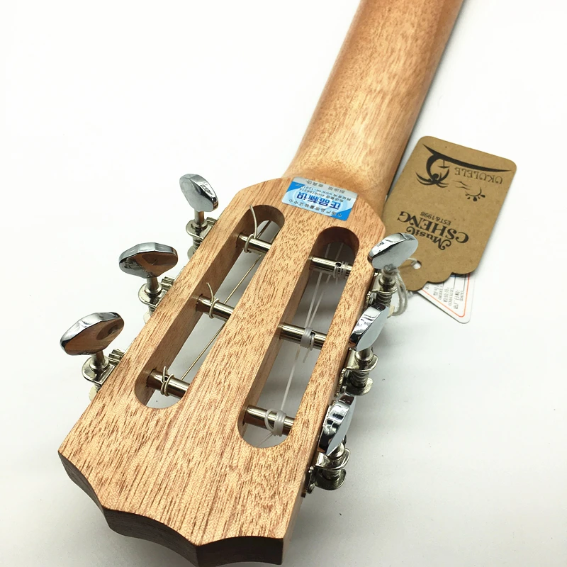 SevenAngel Бренд 28 дюймов Электрический миниатюрная гитара укулеле-6 струны Гавайская гитара из Сапеле Бел музыка классические головы Ukelele с Пикап EQ