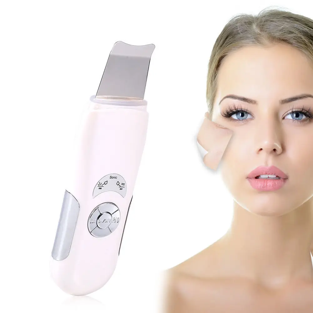 

Ultrasonic Skin Cleaner Scrubber Face Cleaning Machine Deep Facial Cleanser Acne Removal Ultrasound Peeling Cleasing Lifting Spa