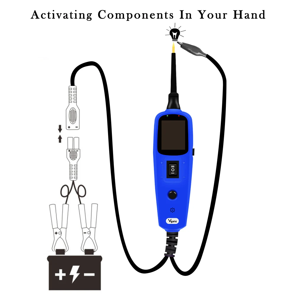 Vgate Мощность зонд PT150 автомобилей электрические цепи тестер Мощность сканирования же asAutek YD208 autel PS100 12-24 V инструменту диагностики