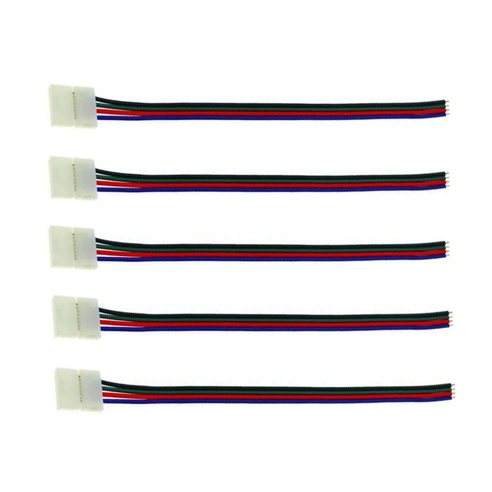 5 шт. 4pin 10 мм Led разъем PCB адаптер для RGB Светодиодные полосы света SMD5050 3528|rgb led strip