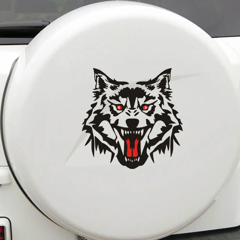 araba aksesuar Wolf Head Car Truck Vehicle Body Window Reflective Sticker Decals Decoration | Автомобили и мотоциклы