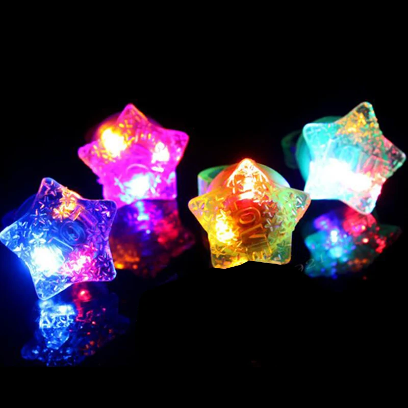Led toys glow in the dark LED Light Flashing Fingers Magic Trick Props